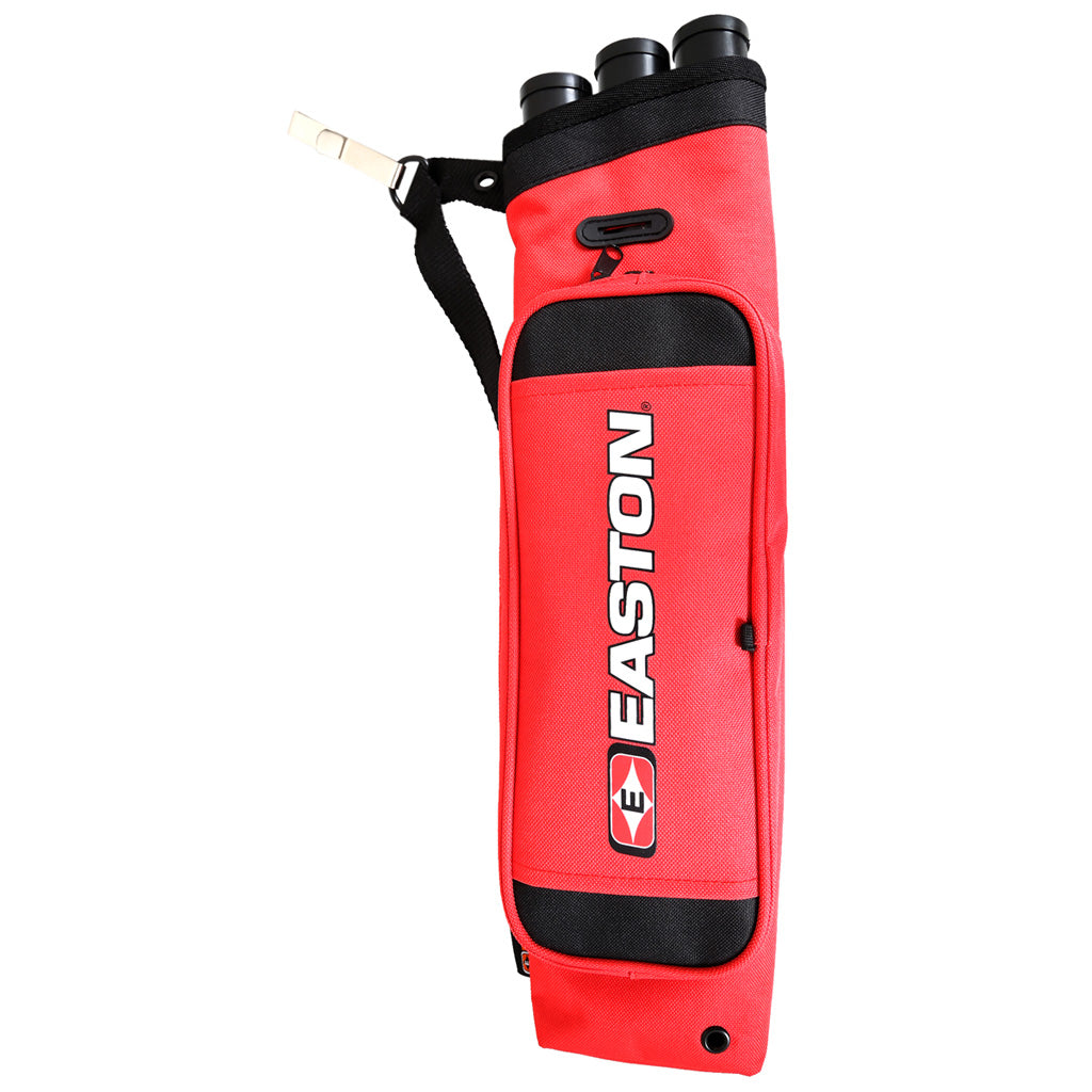 Easton Flipside 3-Tube Hip Quiver in Red - Front View