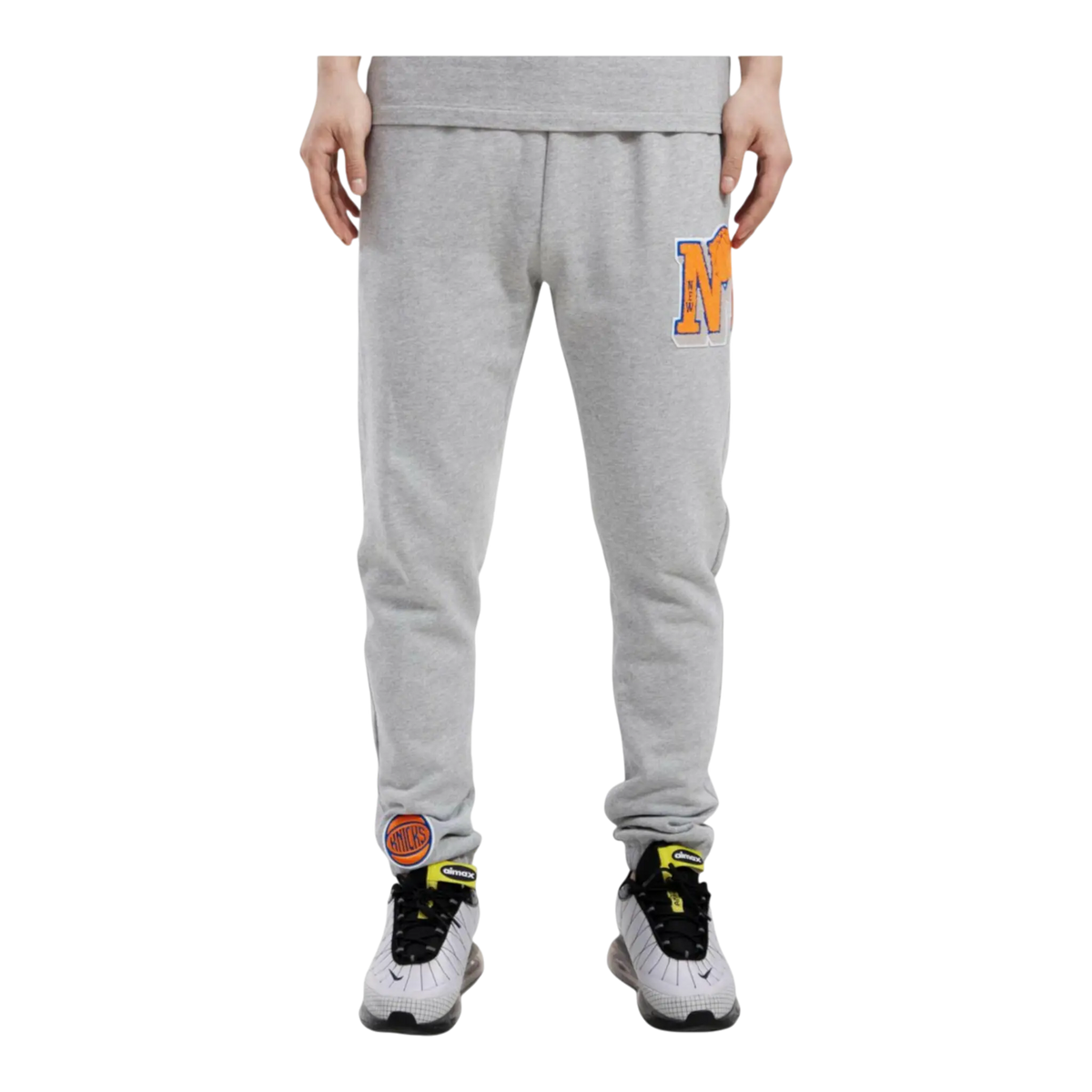 Pro Standard New York Knicks Mash Up Logo Sweatpants Men's Sweatpants — Grey