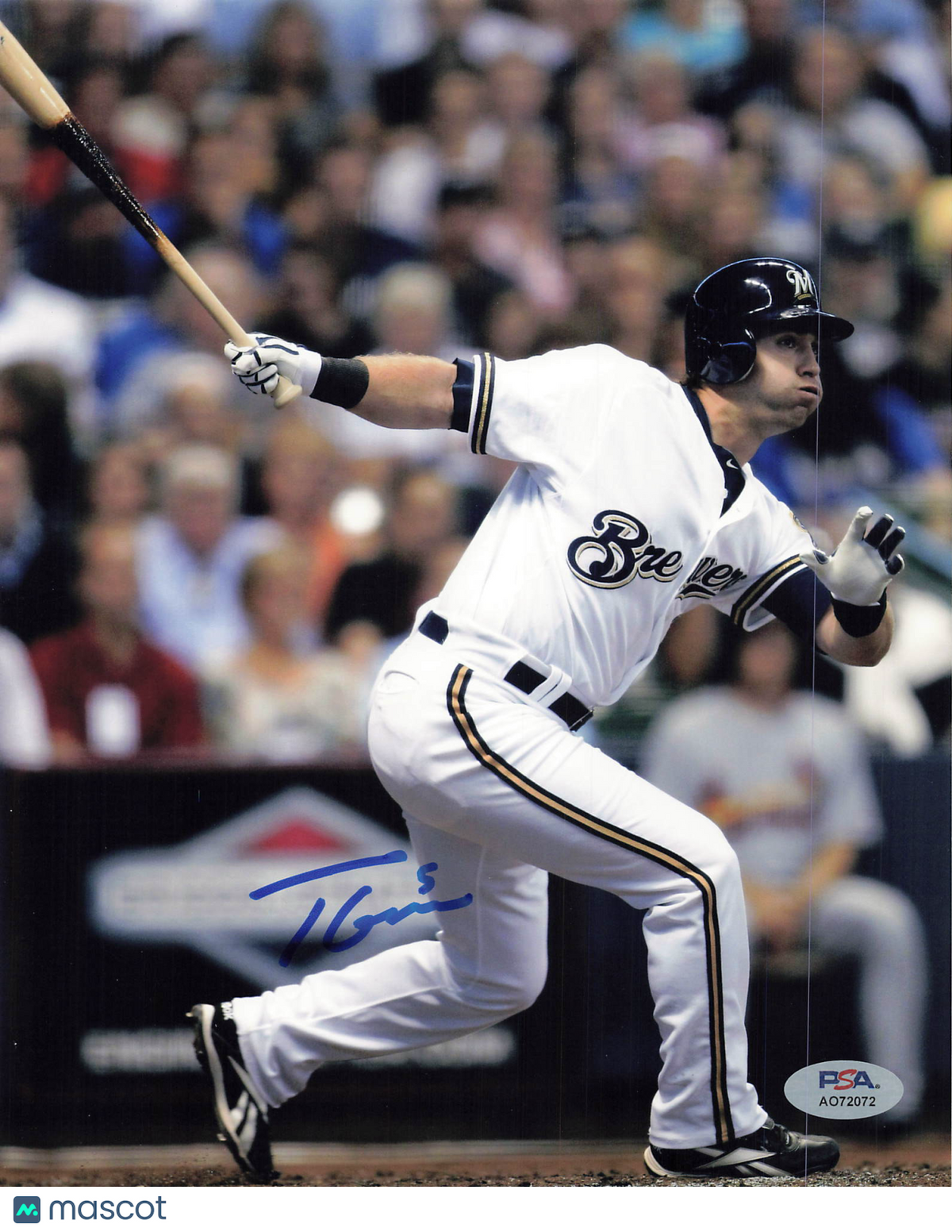 Tyler Green Milwaukee Brewers Signed 8x10 Photo PSA