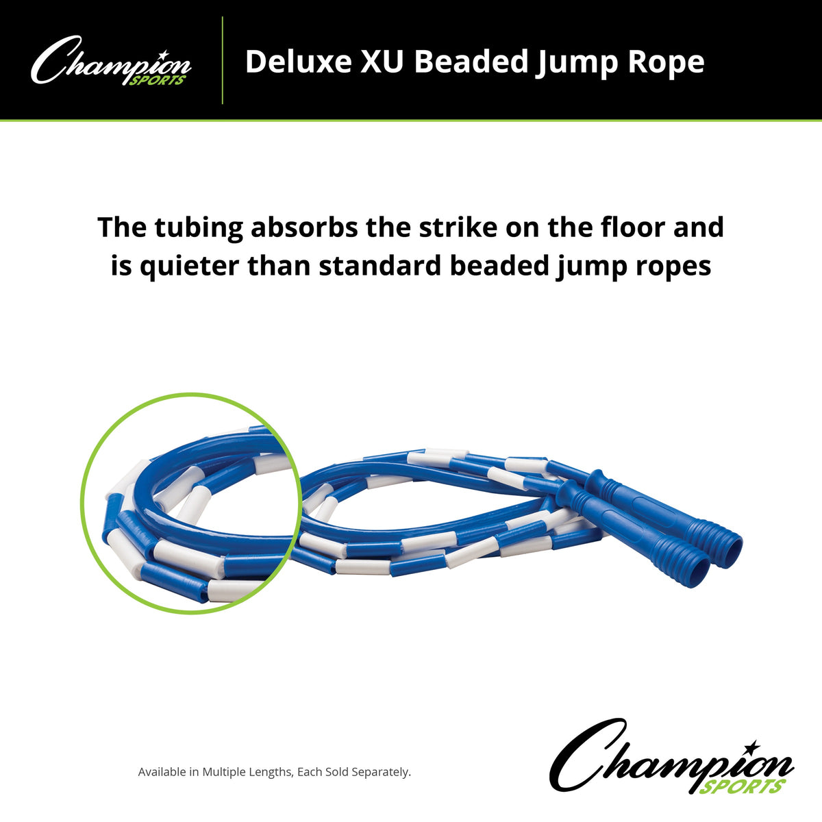 Champion Sports Deluxe XU Beaded Jump Rope - Alternate View 14