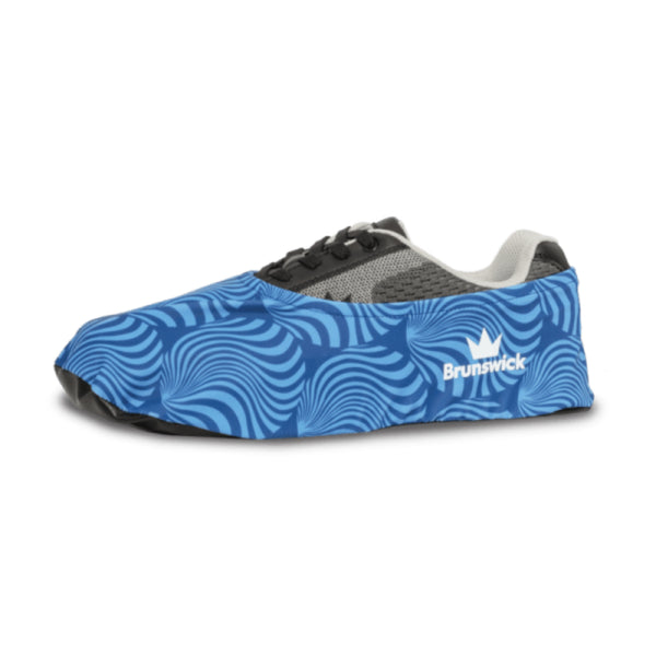 Brunswick Shield Dye Sub Blue Shoe Covers