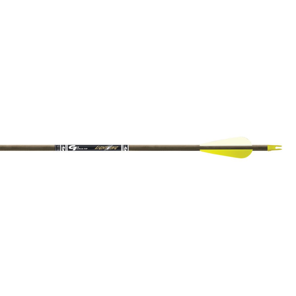 Gold Tip Lightning Arrows - Front View