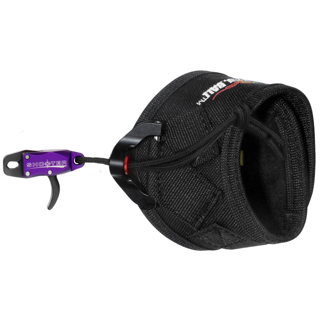 Tru Ball Shooter Release in Velcro Purple Junior - Front View