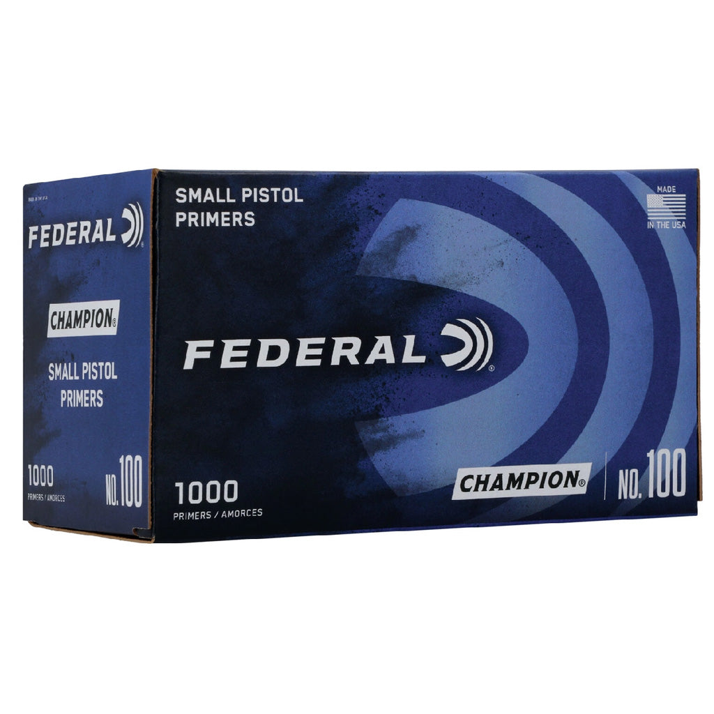 Federal Pistol Primers in Small 1000 ct. HAZ - Front View
