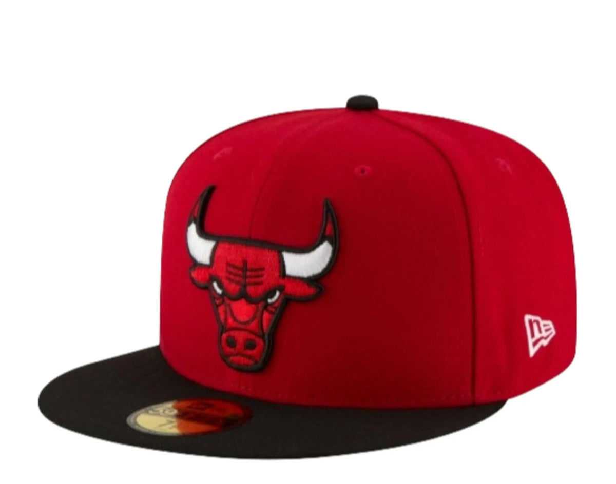 New Era 59FIFTY Chicago Bulls 2-Tone Men's Fitted Hat — Red/Black