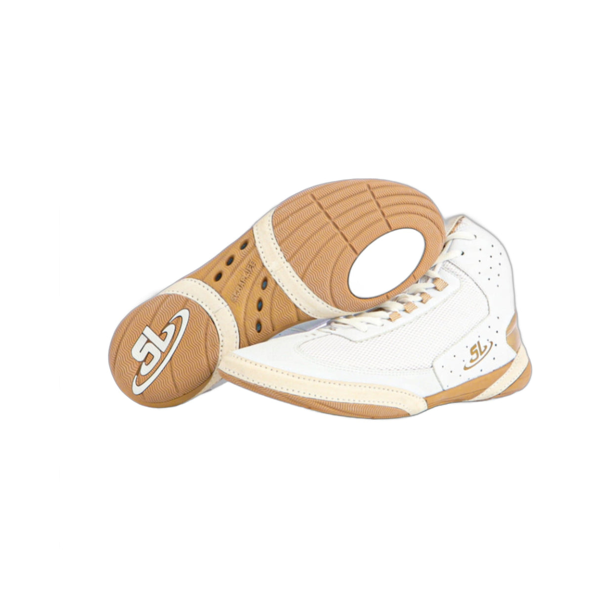 ScrapLife Ascend One Bo Nickal Wrestling Shoes White Gold