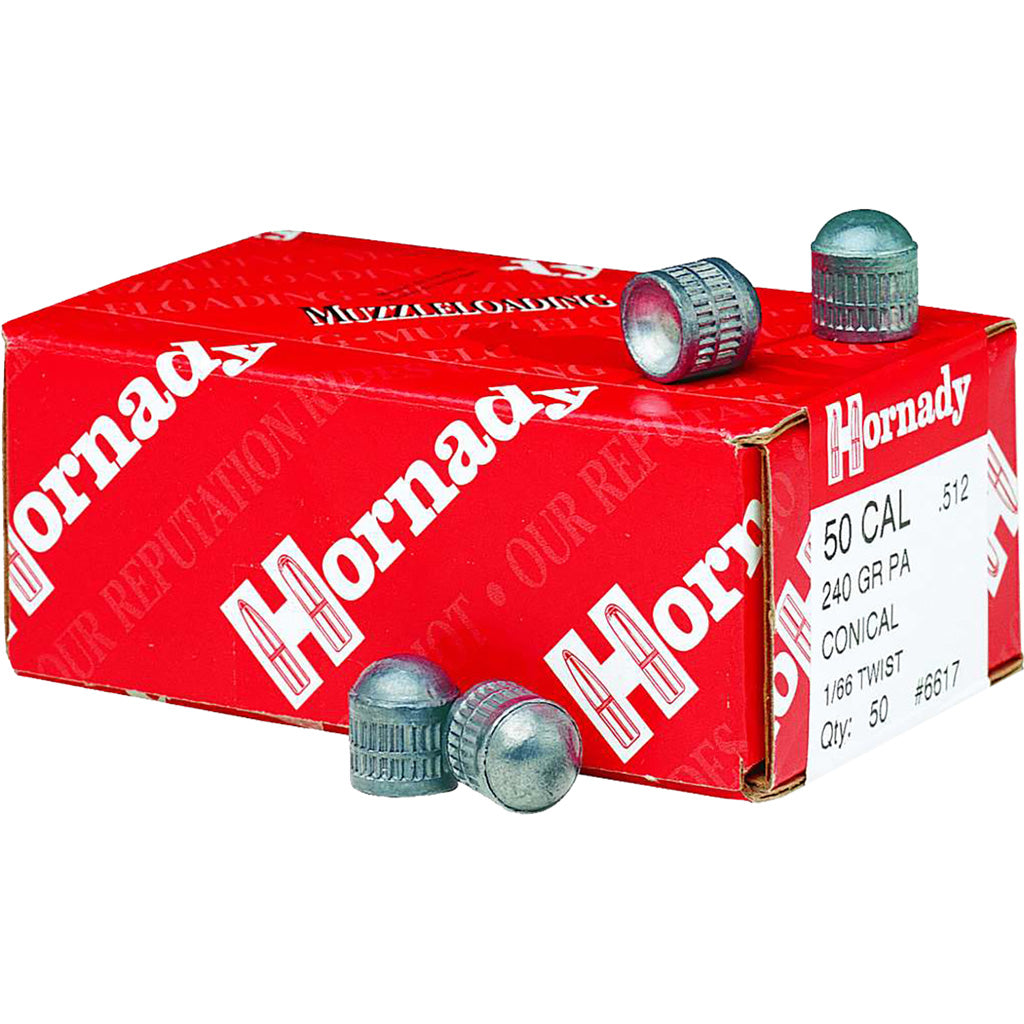 Hornady Pennsylvania Conical Muzzleloading Bullets - Front View