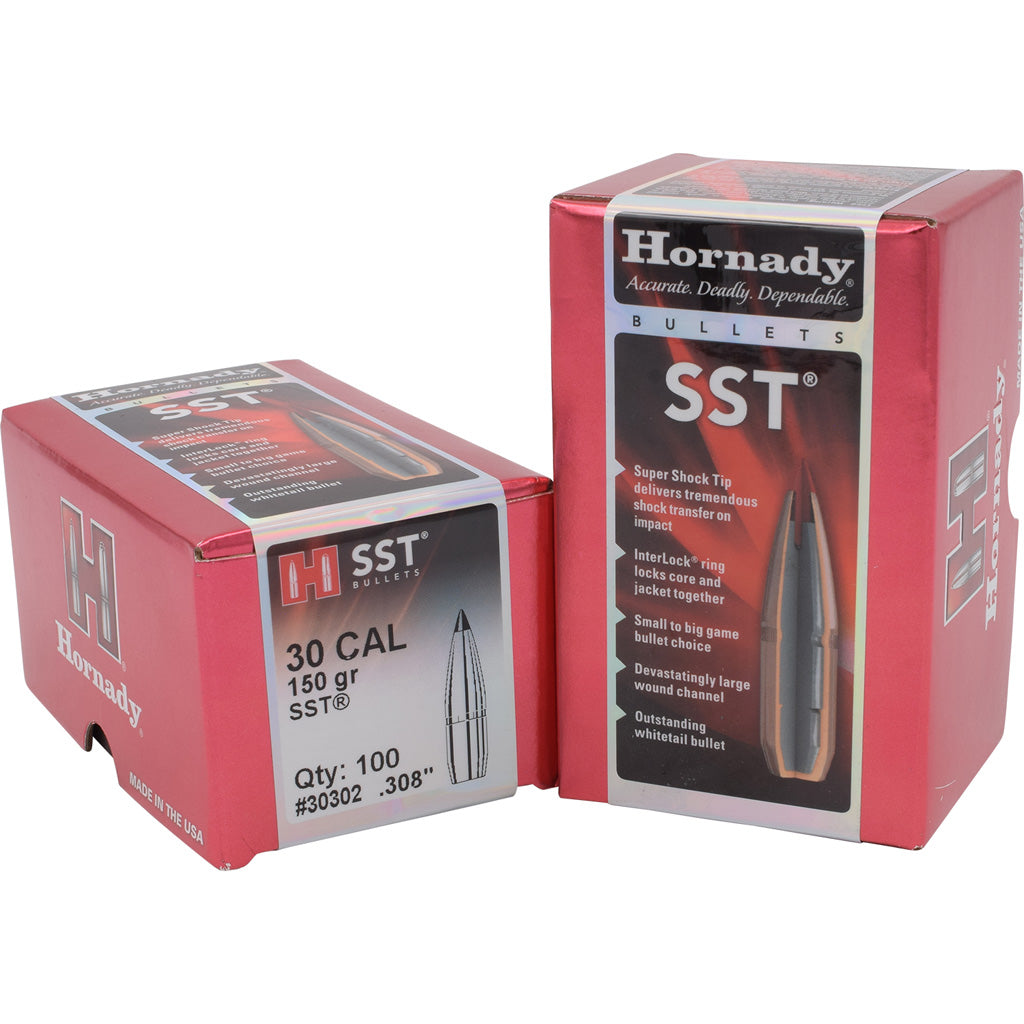Hornady SST Bullets in 30 cal. .308 in. 150 gr. 100 pk - Front View