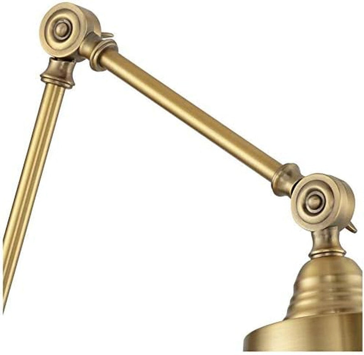 Antique Brass Swing-Arm Plug-In Wall Lamps, Set of 2 (Dimmable) - View 6
