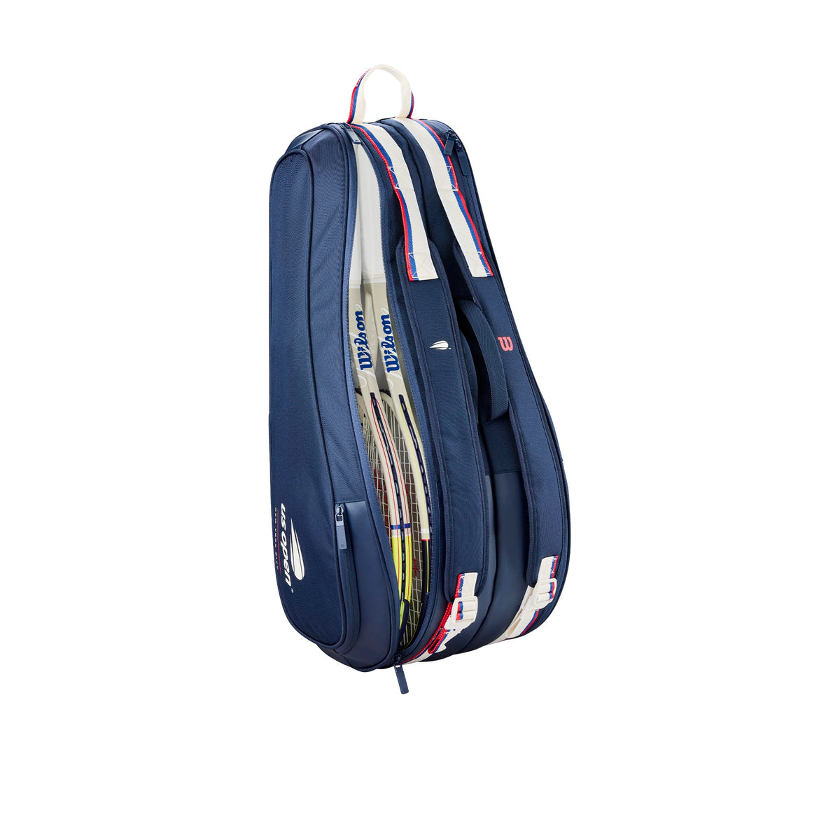 Wilson US Open 2026 Tour 6 Pack Tennis Racket Bag, White/Navy - alternate view 3
