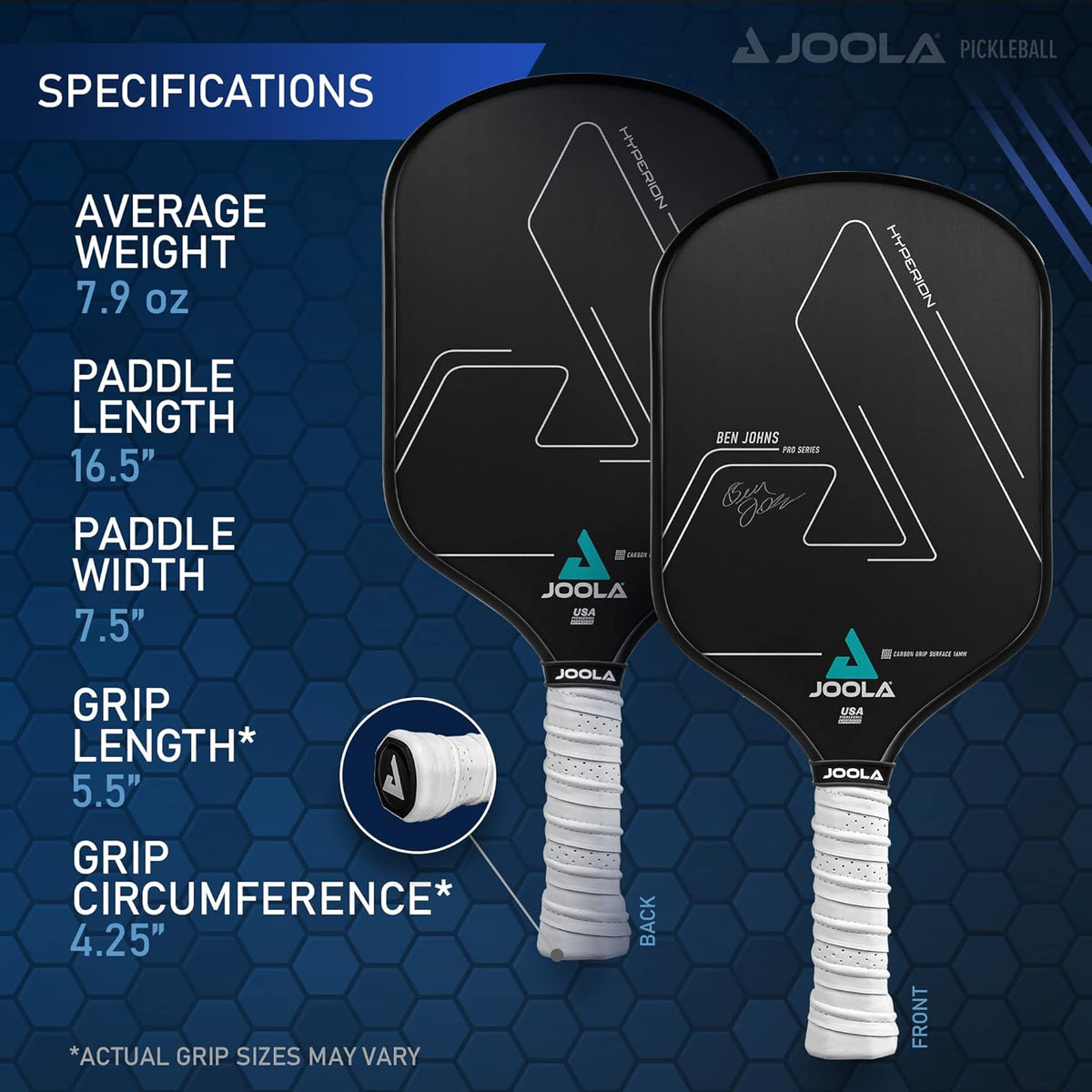 JOOLA Ben Johns Hyperion CGS 16 Pickleball Paddle product image