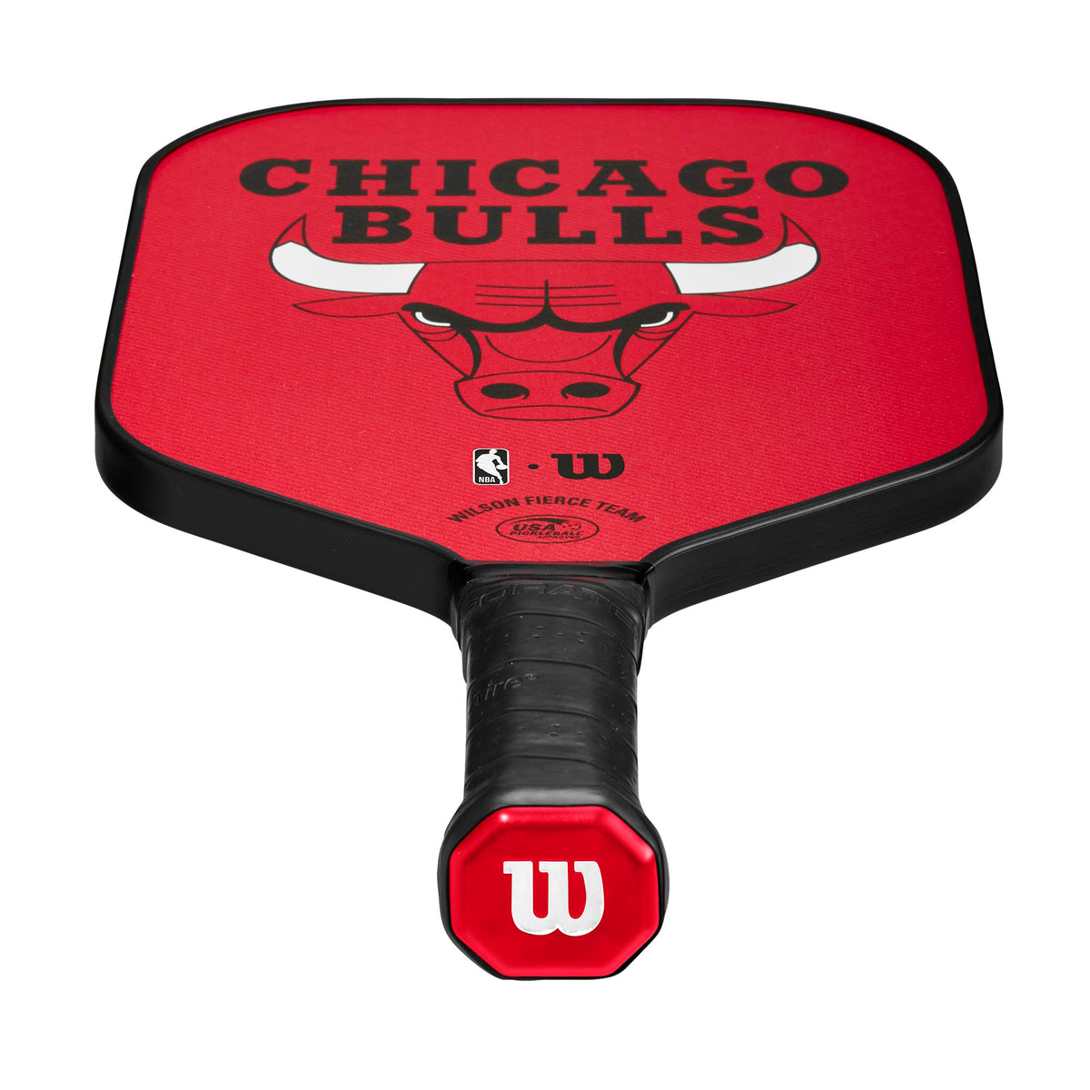 Wilson NBA Collection Fierce Team Pickleball Paddle, Chicago Bulls in Red/Black - alternate view 3