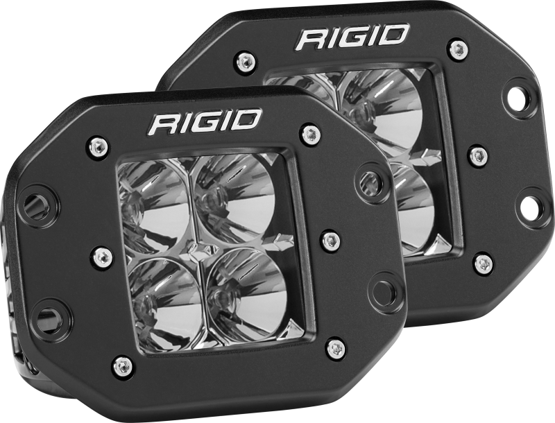 Rigid Industries Dually - Flush Mount - Flood - Set of 2 - View 2