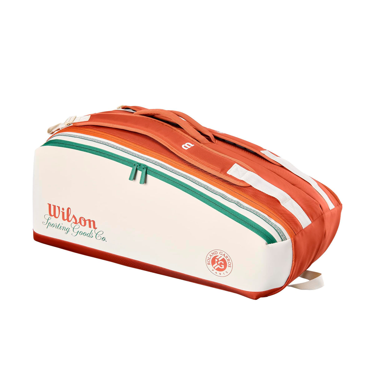 Wilson Roland-Garros 2026 Super Tour 9 Pack Tennis Bag, Cream/Clay - main view