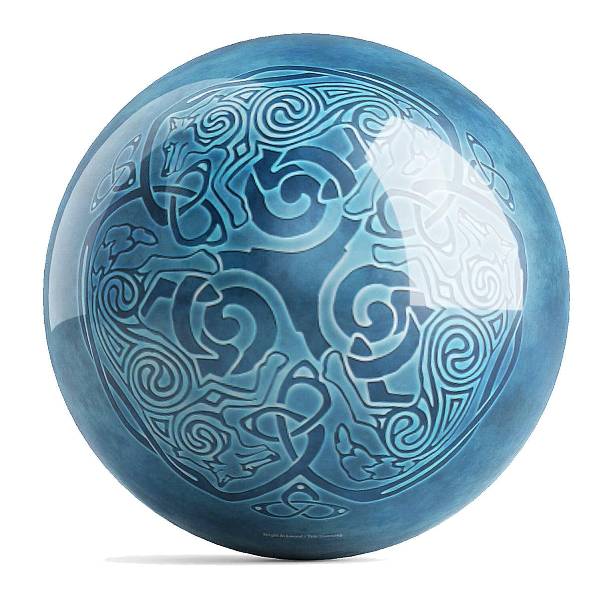 On The Ball Bowling OTB Brigid Ashwood Celtic Wolves UNDRILLED Bowling Ball (16) - view 2