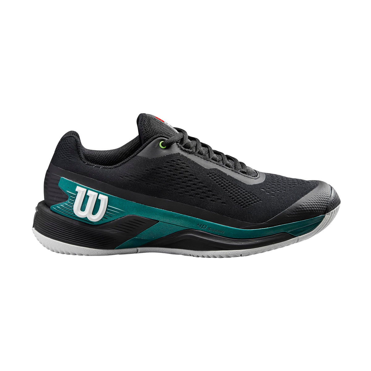 Wilson Rush Pro 4.0 Blade Mens Tennis Shoes, Black/Deep Teal - alternate view 1