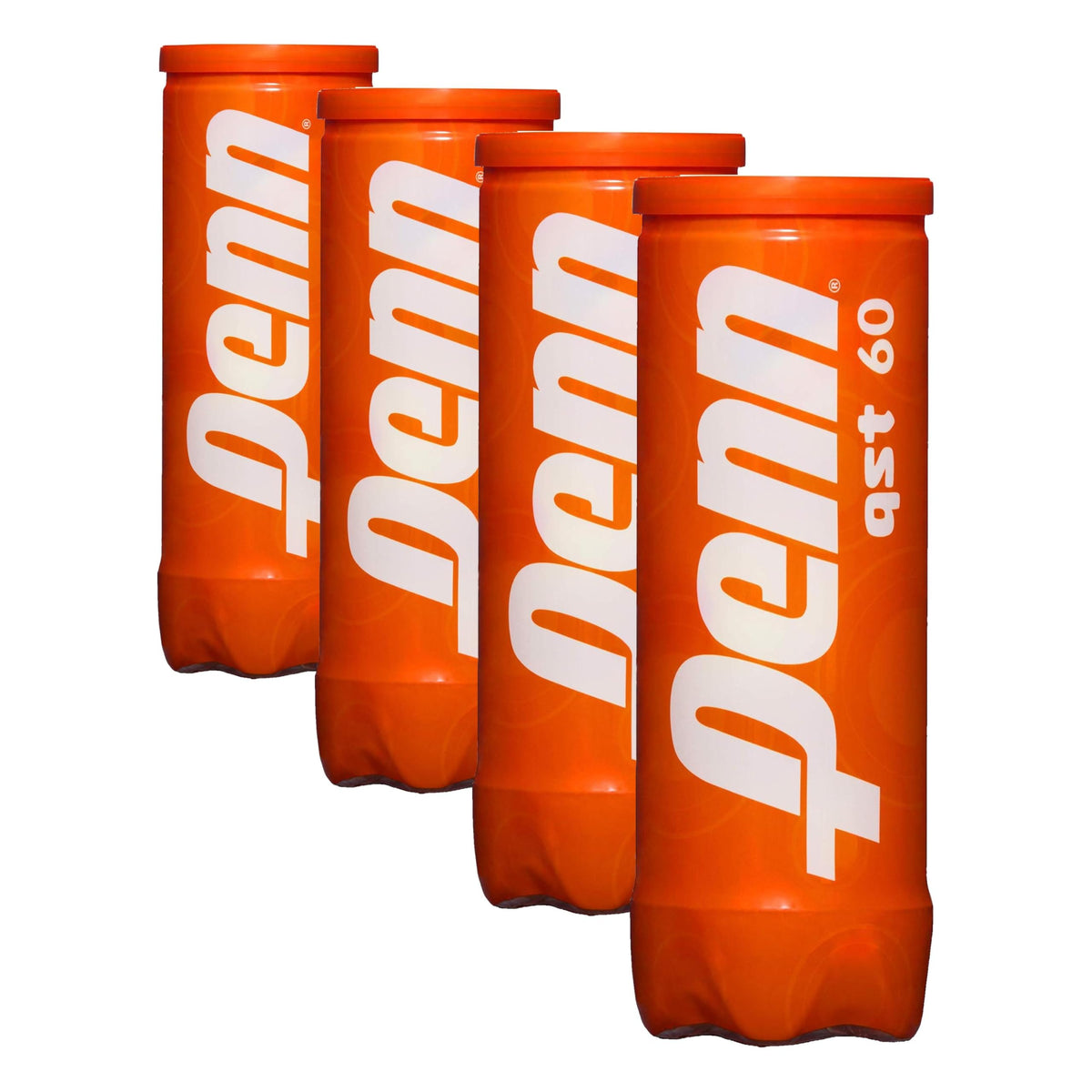 Penn QST 60 Orange Dot Tennis Balls - 4 Can Pack - front