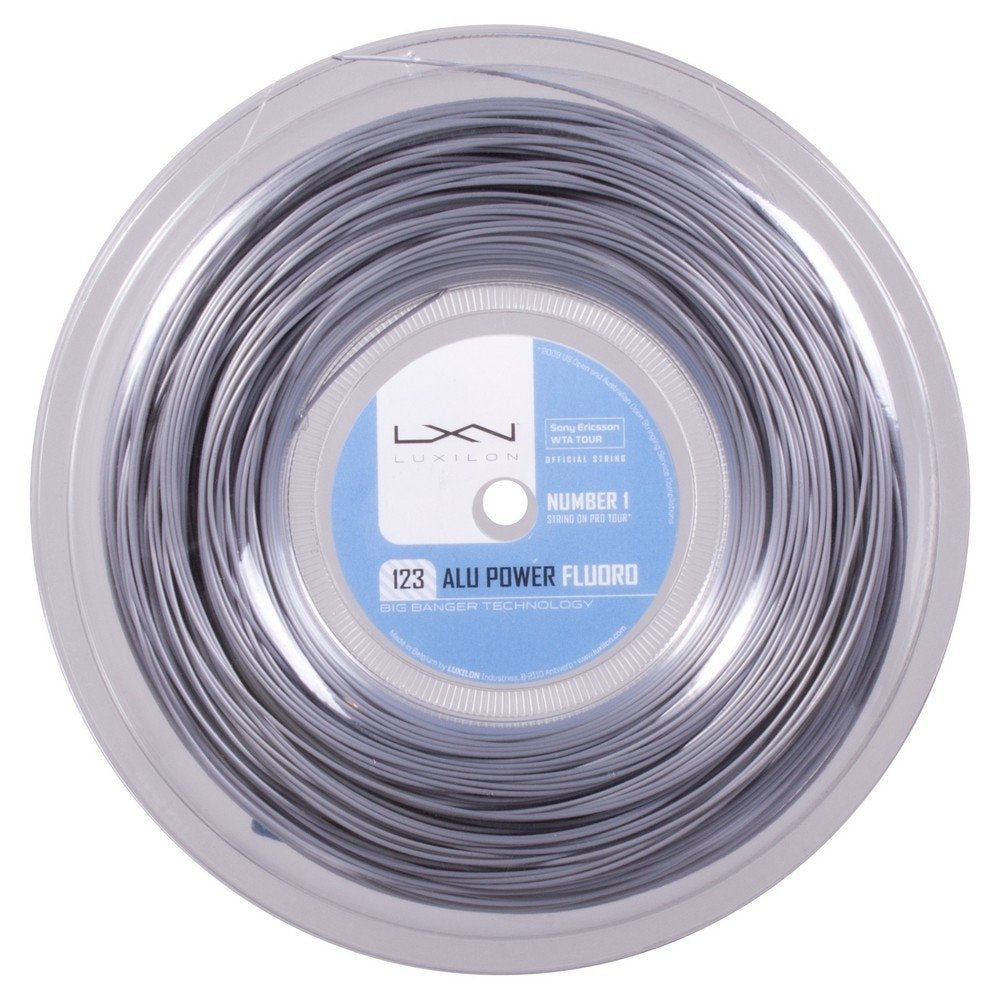 Luxilon ALU Power 120 Tennis String Reel, 1.20mm 18 Gauge, 200m, Silver - main view