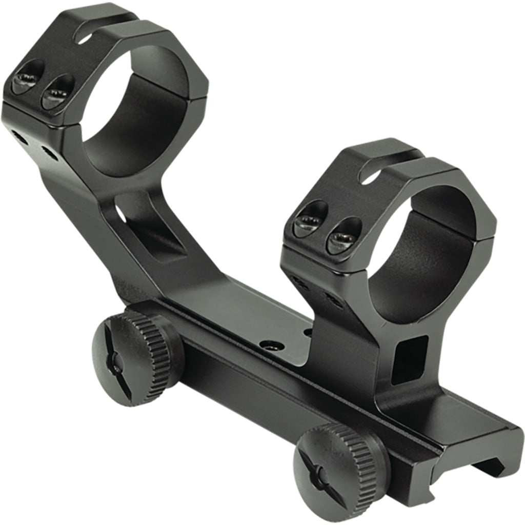 Weaver Thumbnut Base/Rings Scope Mount in Matte 1in. Offset - Front View
