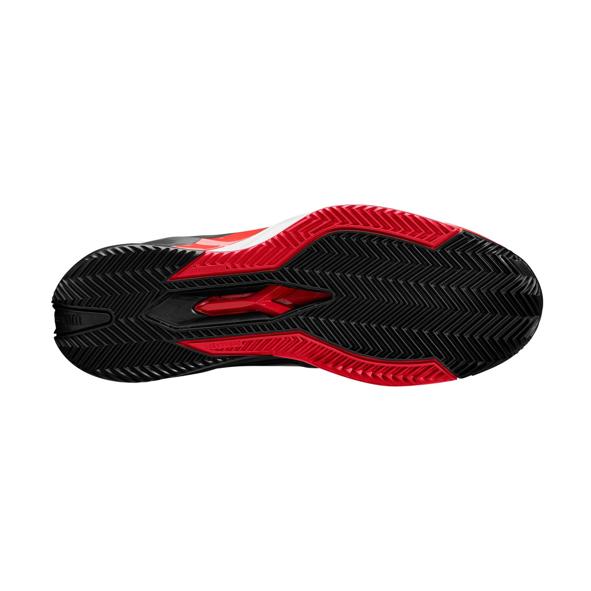 Wilson Rush Pro 4.5 Clay Mens Tennis Shoes, Black/Infrared/White - alternate view 3