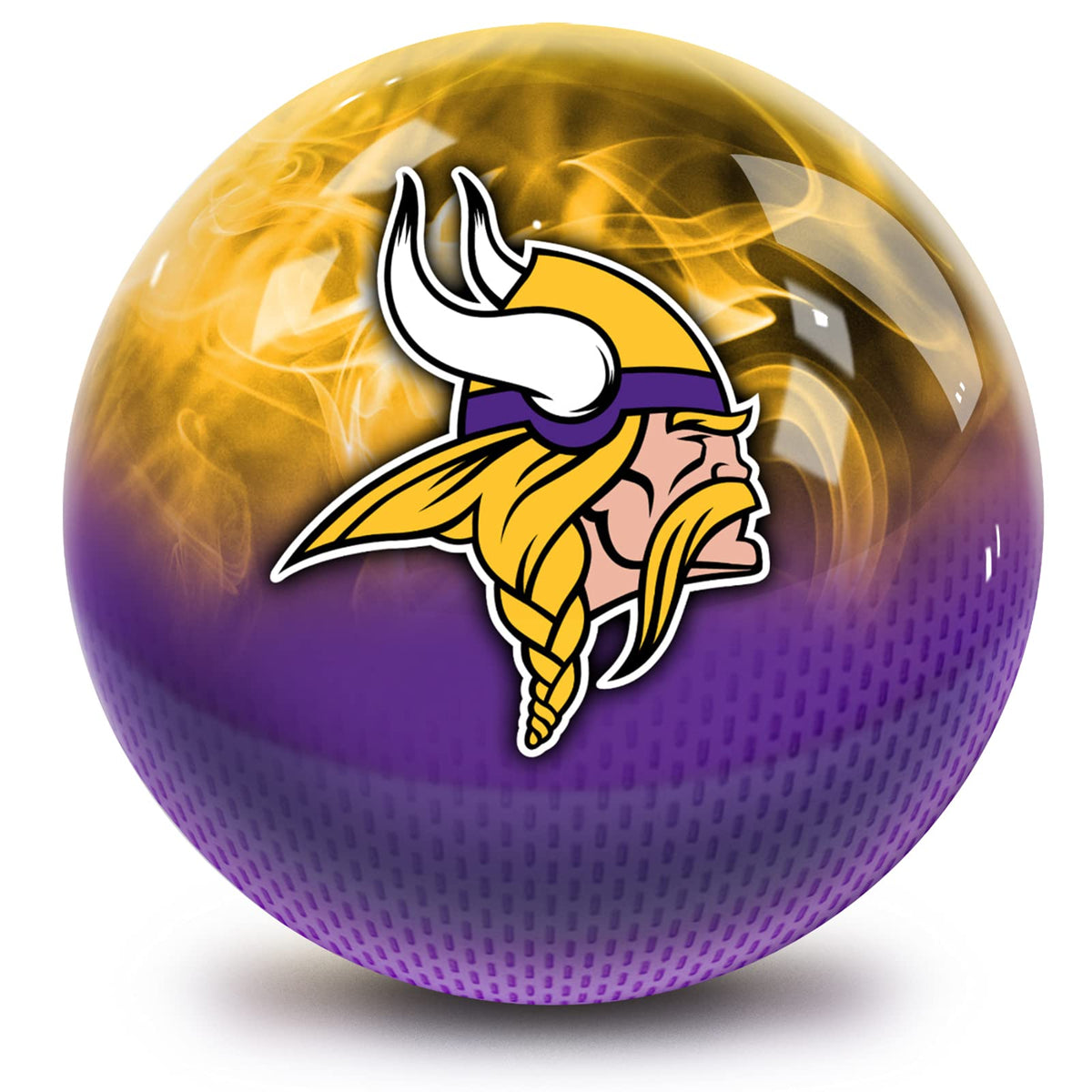 On The Ball Bowling NFL Minnesota Vikings Undrilled Bowling Ball (On Fire) - view 2
