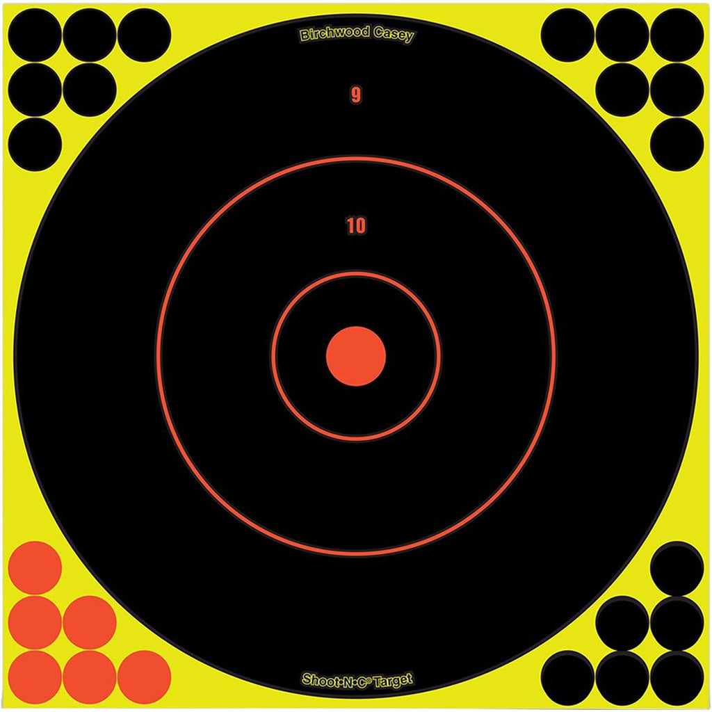 Birchwood Casey Shoot-N-C Target in Bullseye 12 in. 12 pk. - Front View