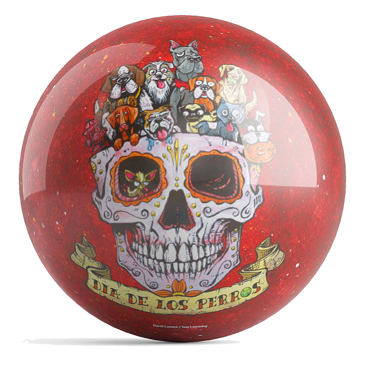 On The Ball Bowling OTB David Lozeau Los Perros UNDRILLED Bowling Ball (12) - view 1