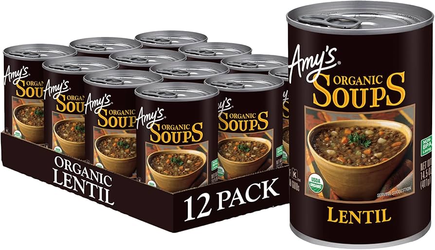 Amy's Organic Vegetable Jambalaya with Red Beans Soup, 14.2 fl oz (Case of 12)