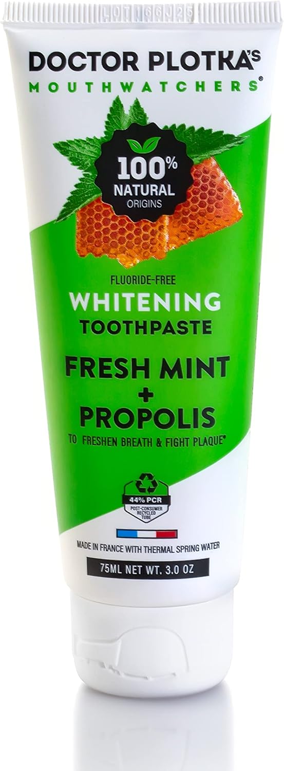 Doctor Plotka's Fresh Mint Whitening Toothpaste, 3 oz (Case of 6)