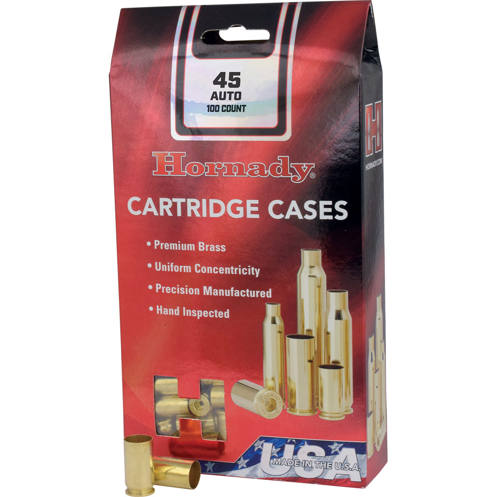 Hornady Unprimed Brass in 45 ACP 100 pk. - Front View