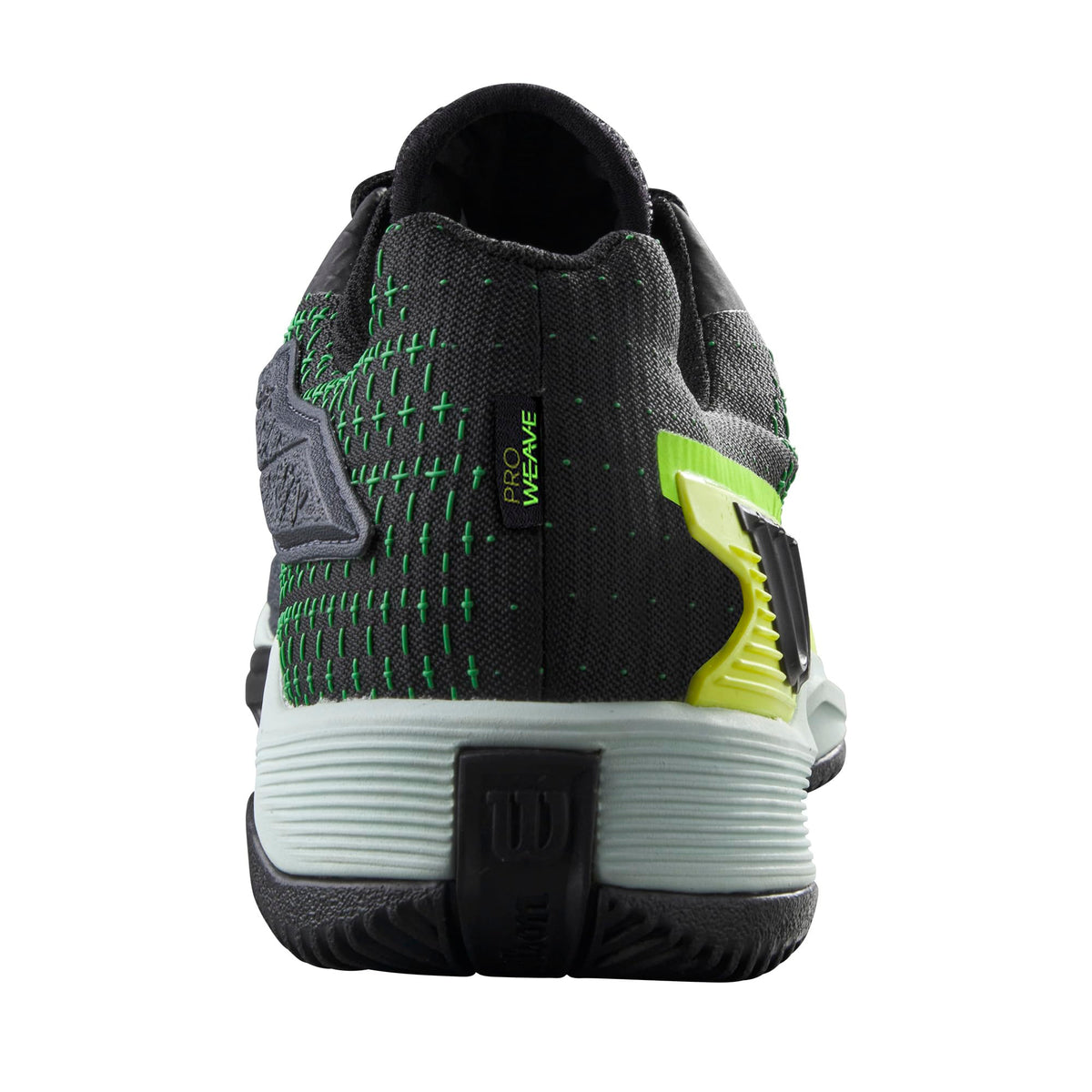 Wilson Rush Pro Extra Duty Mens Tennis Shoes, Black/Safety Yellow/Green Gecko - alternate view 4
