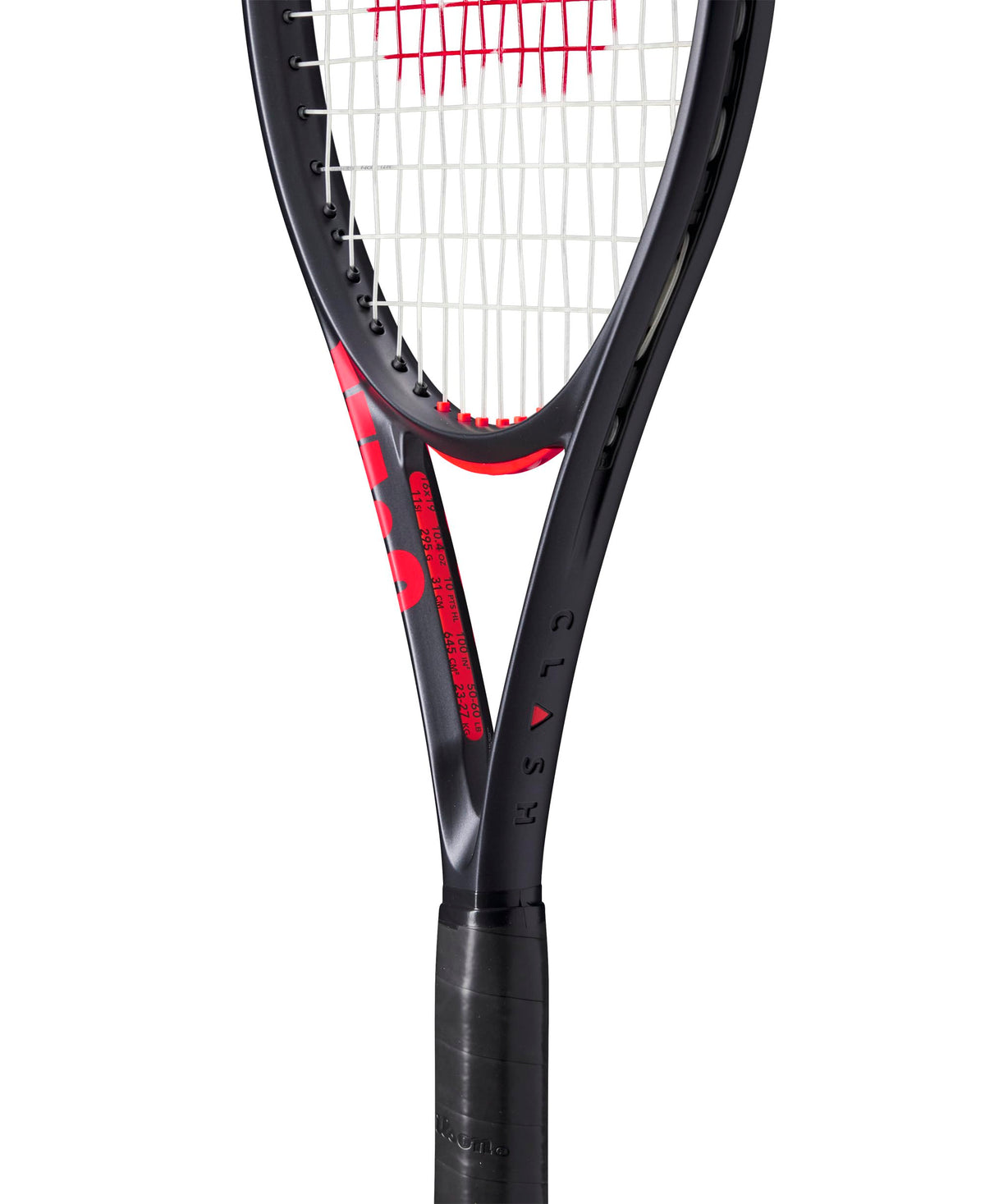 Wilson Clash 100 V3 Tennis Racket, Unstrung, Black - alternate view 5