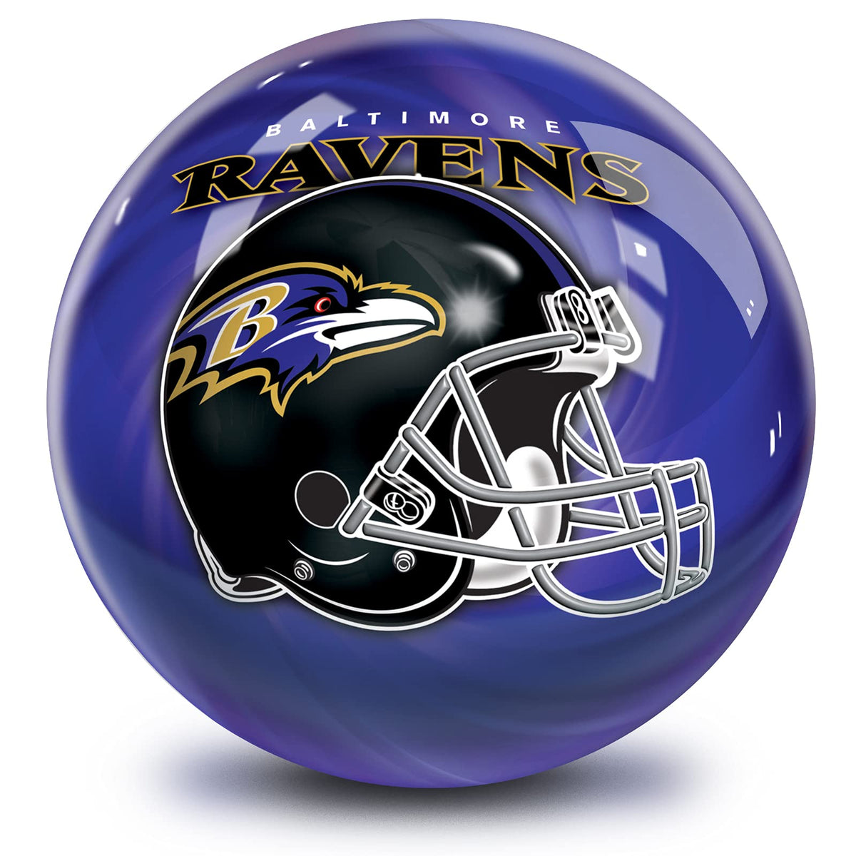 KR Strikeforce Strikeforce Bowling Officially Licensed NFL Baltimore Ravens Undrilled Bowling Ball - view 2