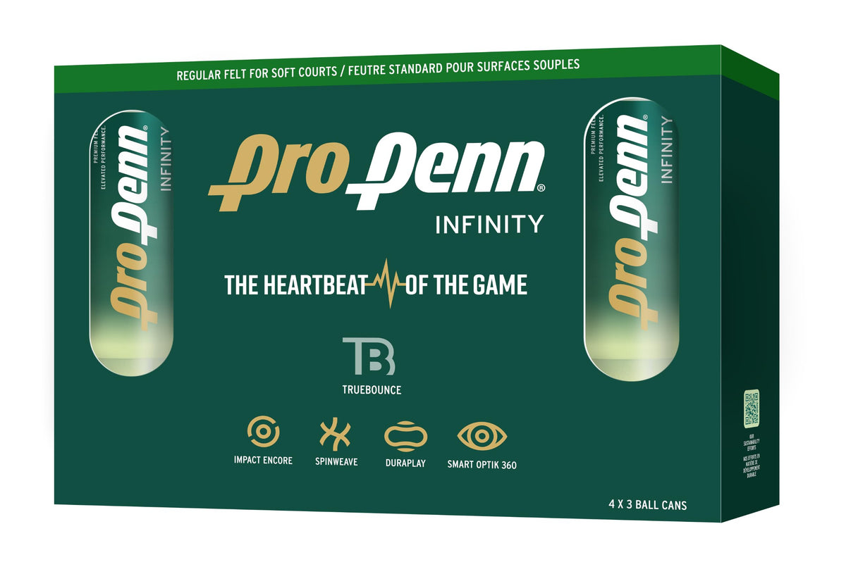 Penn Pro Penn Infinity Regular Duty Tennis Balls - 4 can pack