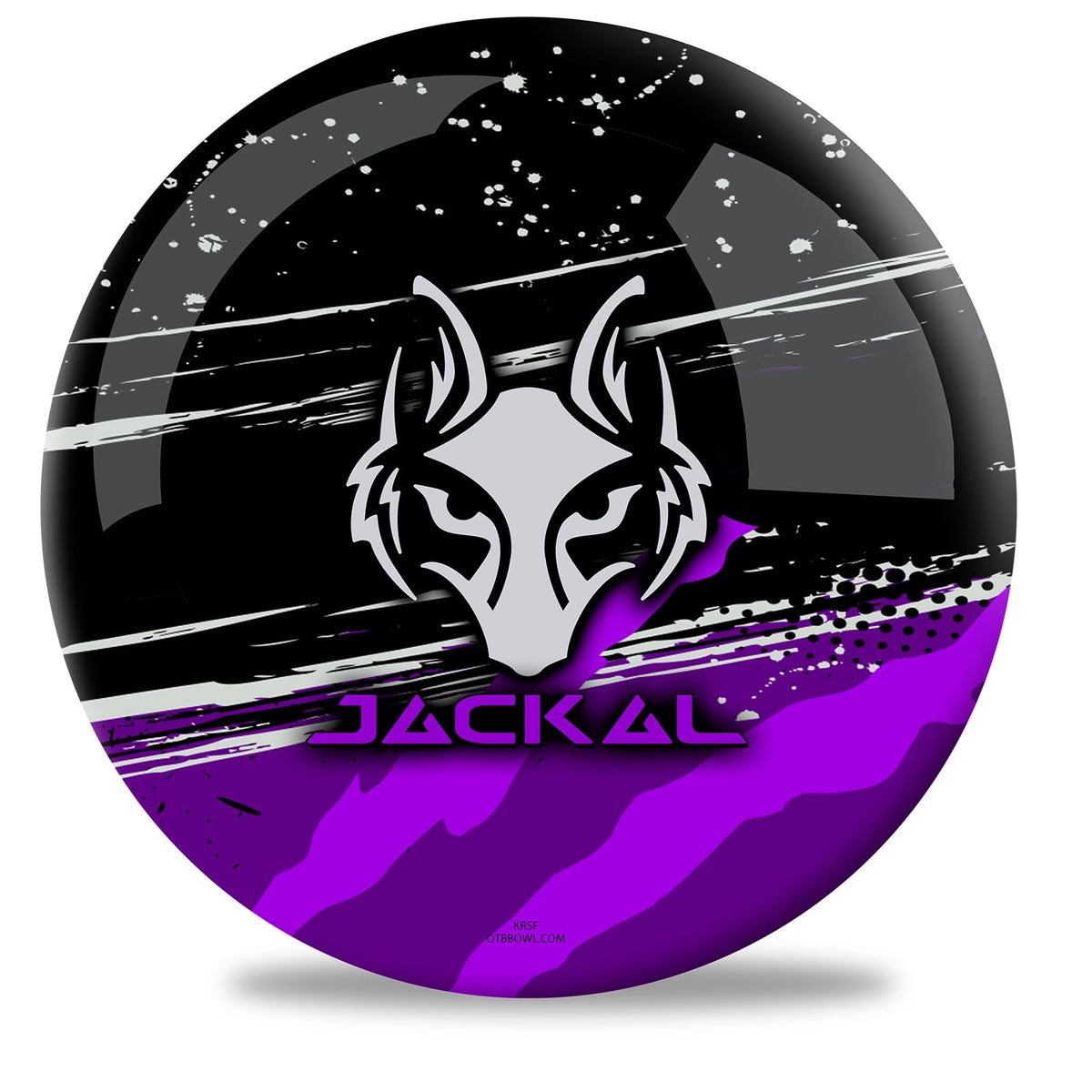 On The Ball Bowling Undrilled Motiv Polyester Spare Bowling Ball for Beginners & Pros (Jackal Purple) - view 1