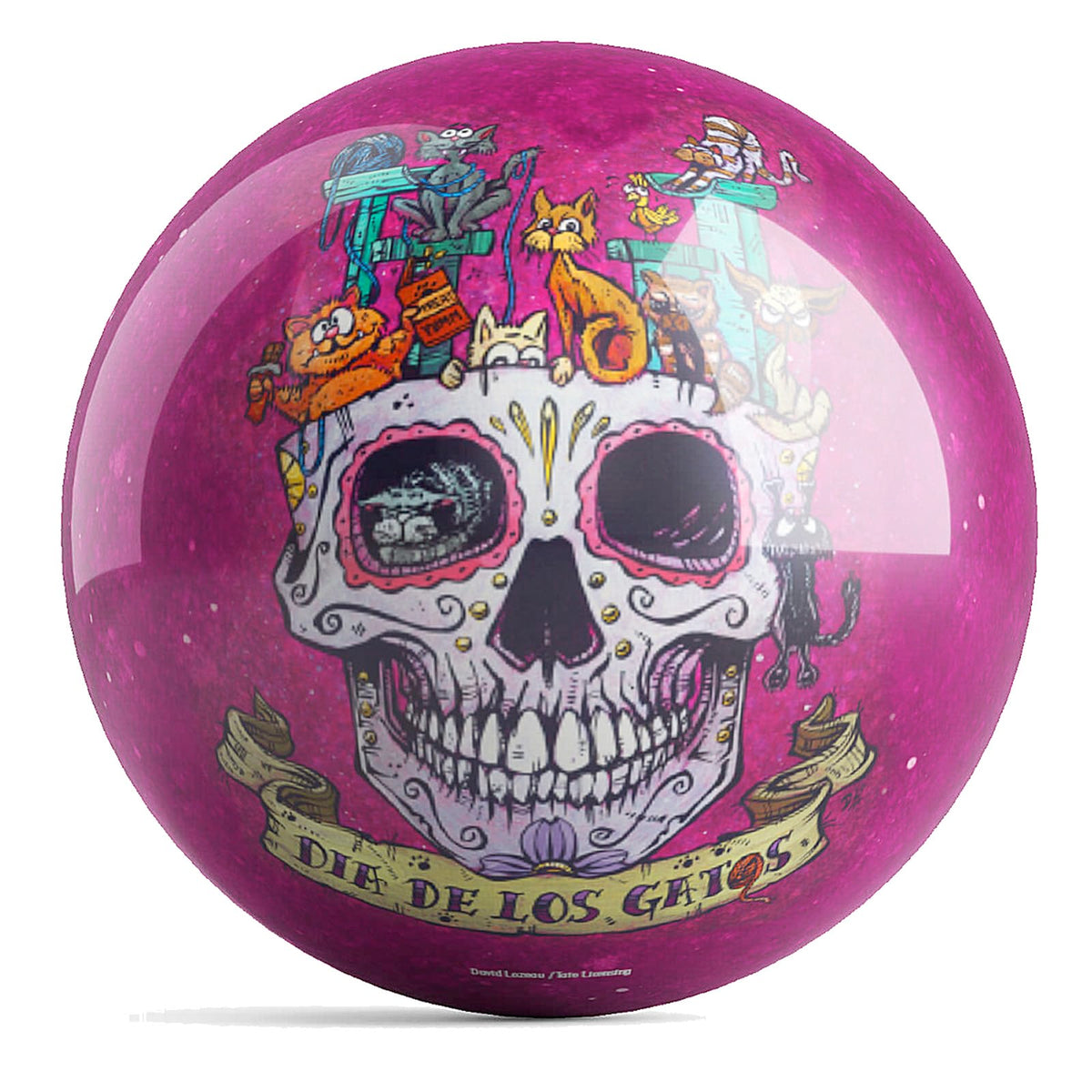 On The Ball Bowling OTB David Lozeau Los Gatos UNDRILLED Bowling Ball (16) - view 1