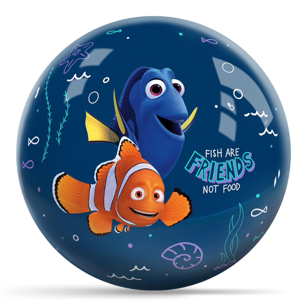 KR Strikeforce Disney Finding Nemo Just Keep Swimming Undrilled Bowling Ball (12, Pounds) - view 2