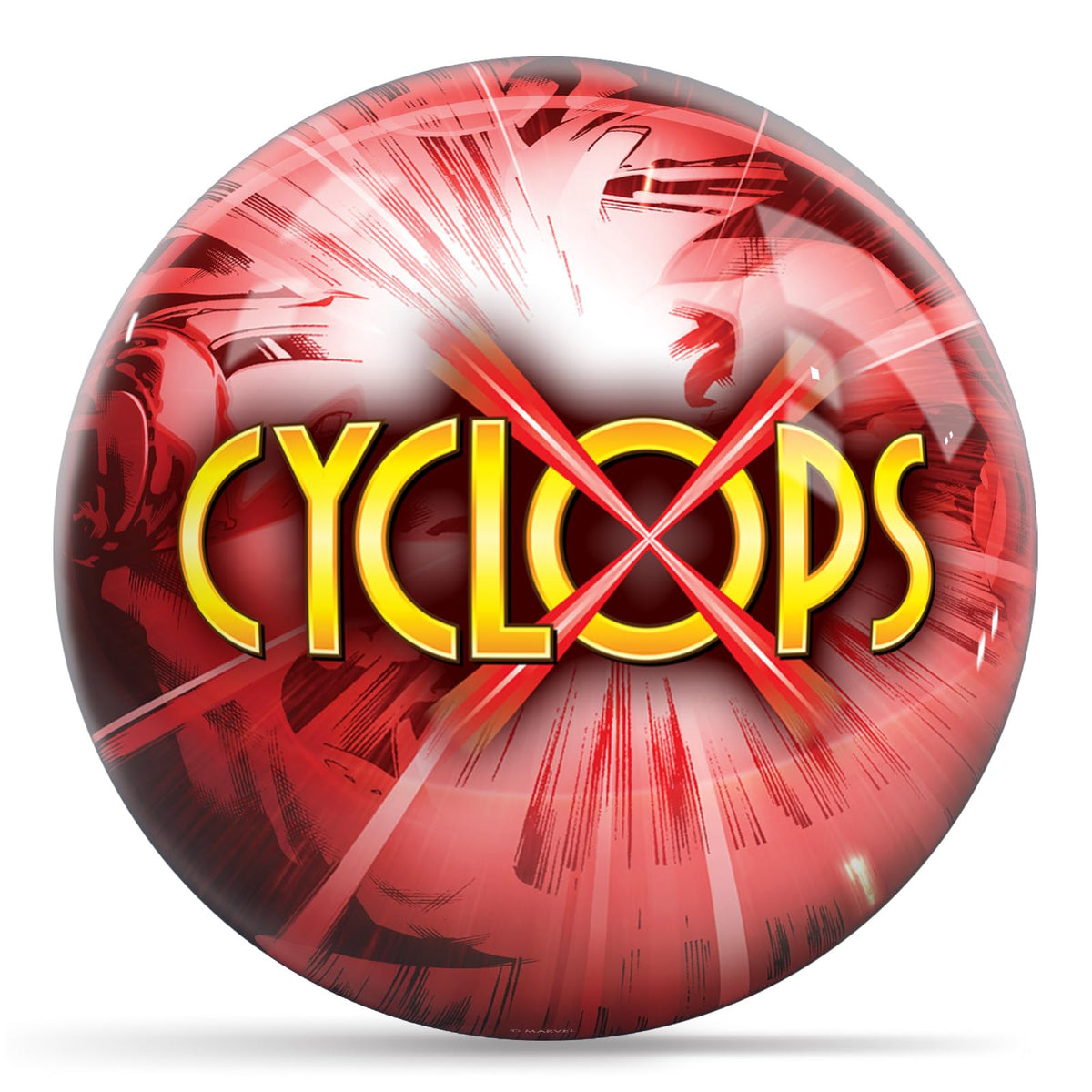 KR Strikeforce Marvel Avengers Cyclops Undrilled Polyester Bowling Ball - view 2