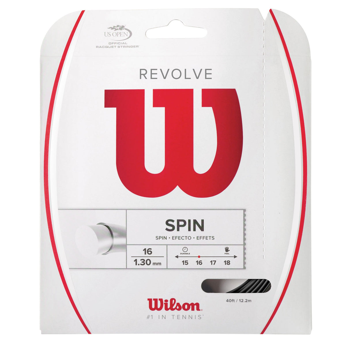 Wilson Revolve 15 Tennis String Set, White - alternate view 3