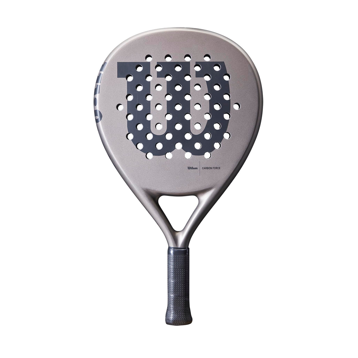 Wilson Carbon Force Pro Padel Racket, Grey/Black - main view