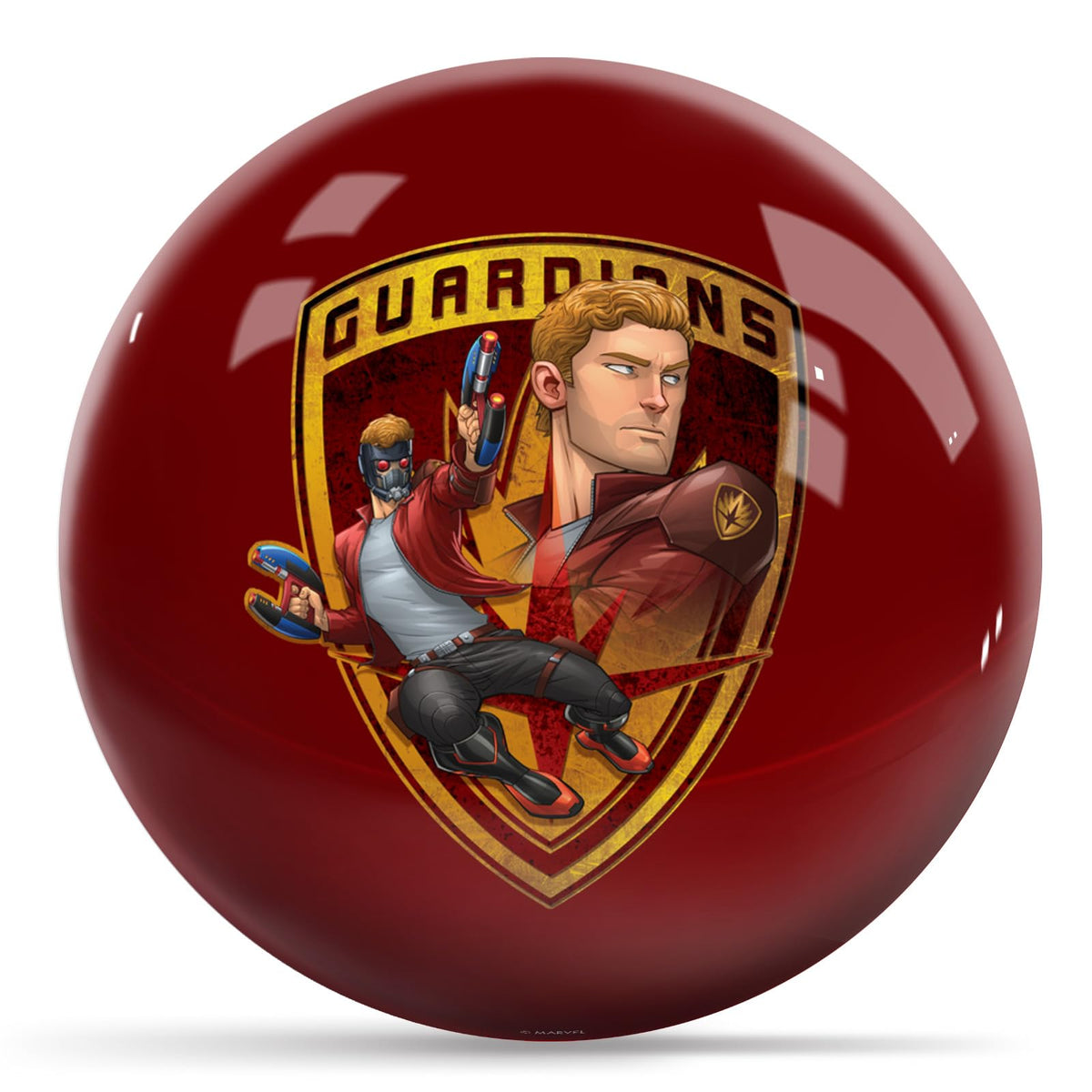 KR Strikeforce Marvel GOG Star-Lord Undrilled Bowling Ball (16, Pounds) - view 2