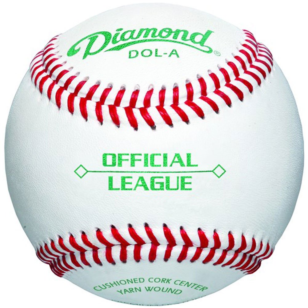 Diamond Dol-A Official League Leather Baseballs 12 Ball Pack - front view