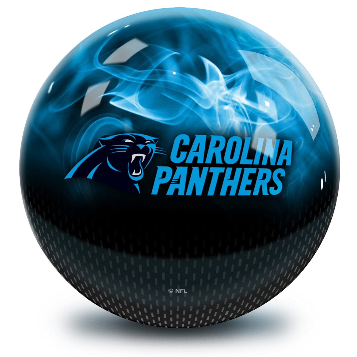 On The Ball Bowling NFL Carolina Panthers Undrilled Bowling Ball (On Fire) - view 1