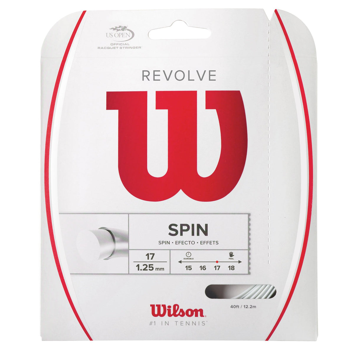 Wilson Revolve 15 Gauge Polyester Tennis String Set, Black - alternate view 5