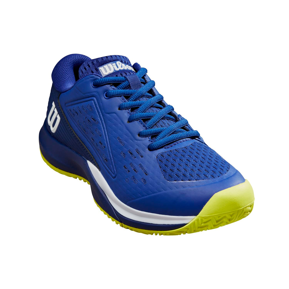 Wilson Rush Pro Ace Junior Tennis Shoes, Bluing/Blue Print/Safety Yellow - alternate view 1
