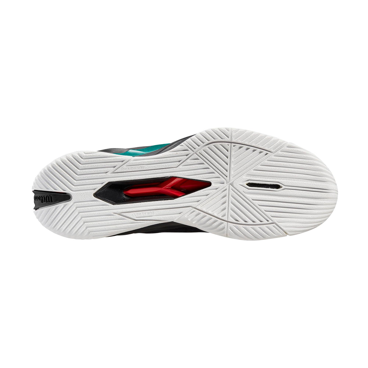 Wilson Rush Pro 4.0 Blade Mens Tennis Shoes, Black/Deep Teal - alternate view 2