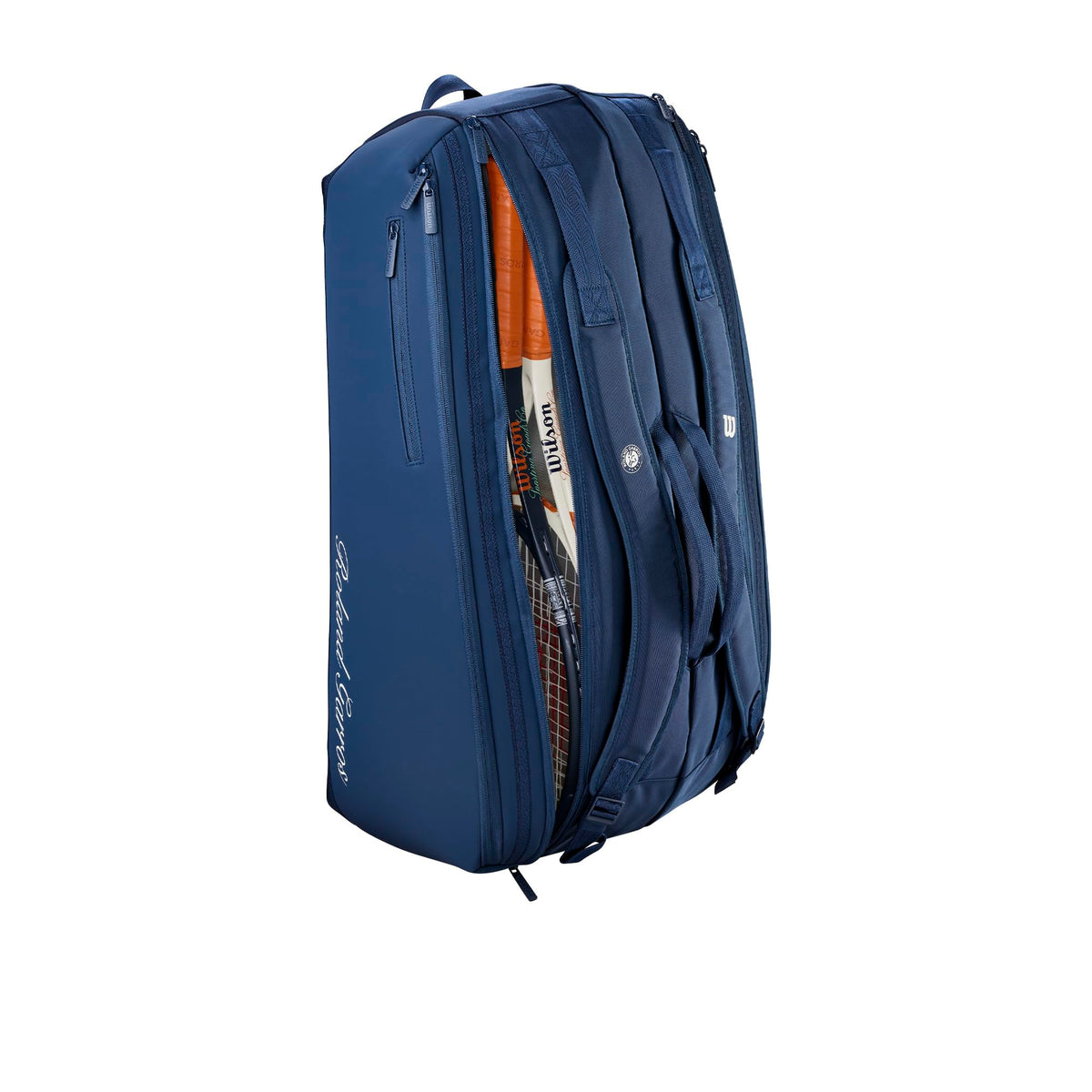 Wilson Roland Garros 2026 Session de Soirée Tennis Racket Bag, Holds 9 Rackets, Navy - alternate view 3