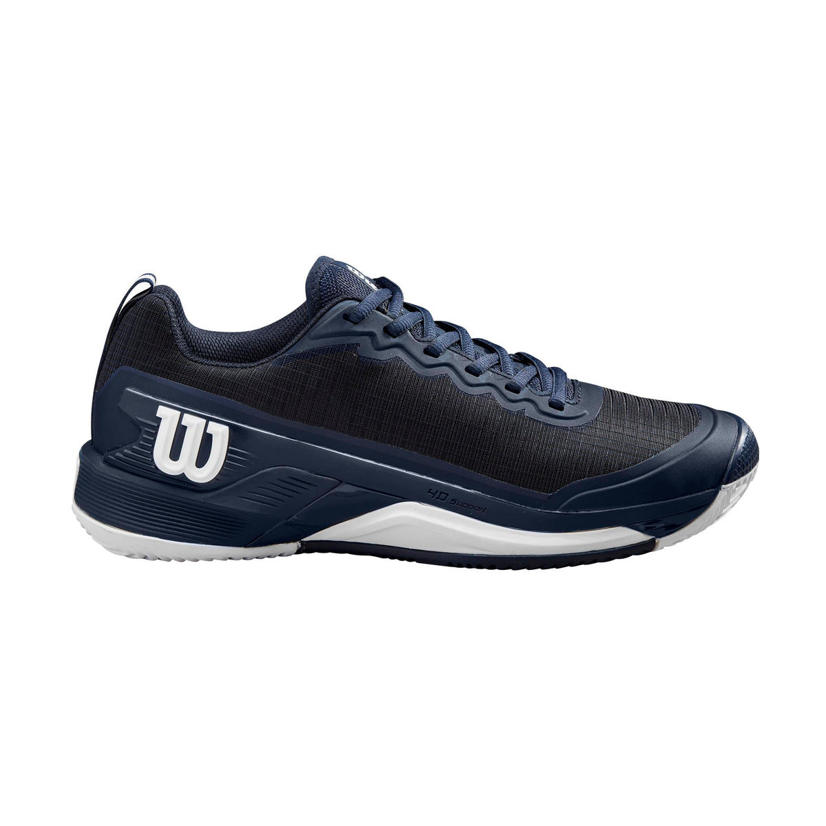 Wilson Rush Pro 4.5 Clay Mens Tennis Shoes, Navy Blazer/White - main view