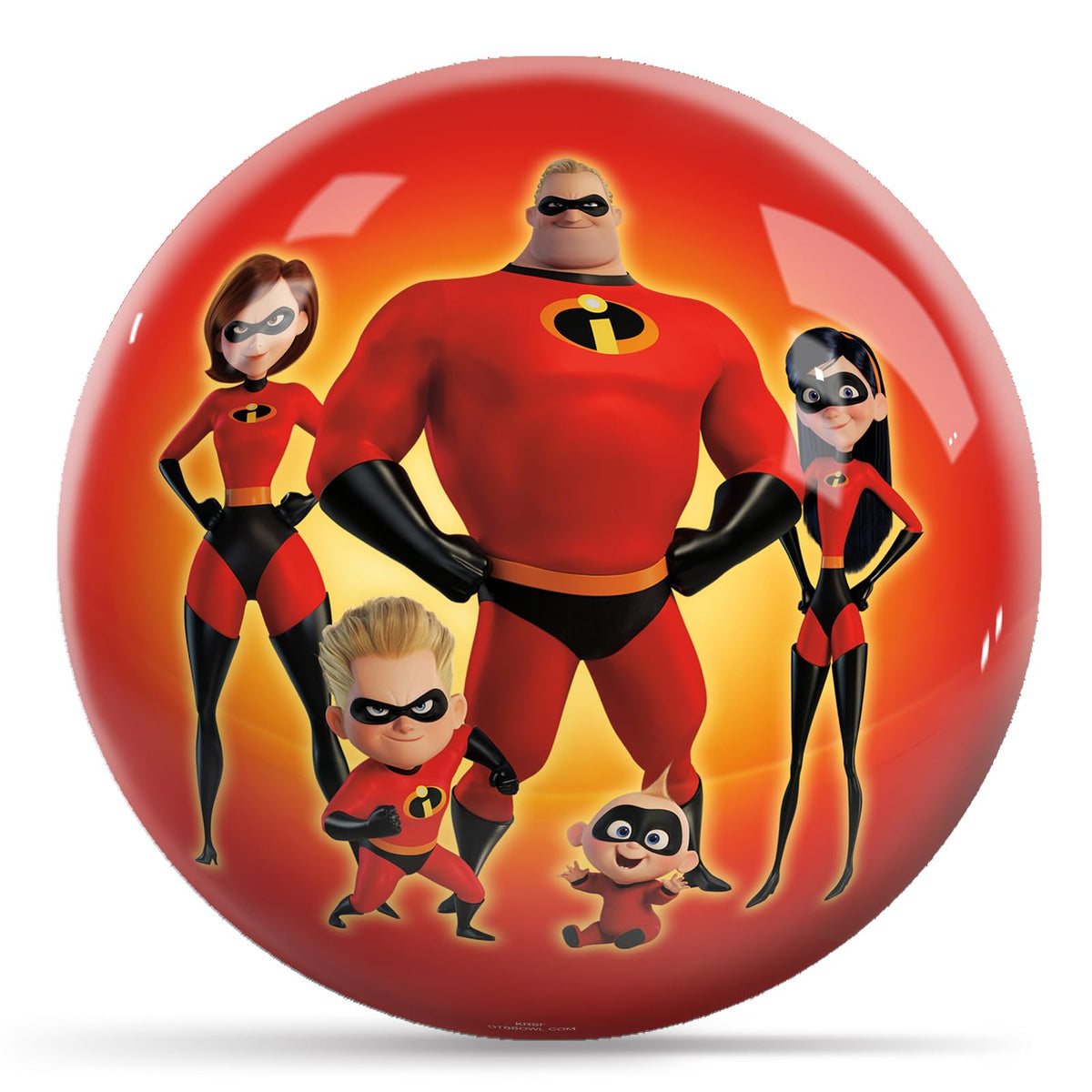 KR Strikeforce Disney The Incredibles Characters Undrilled Bowling Ball (6, Pounds) - view 2
