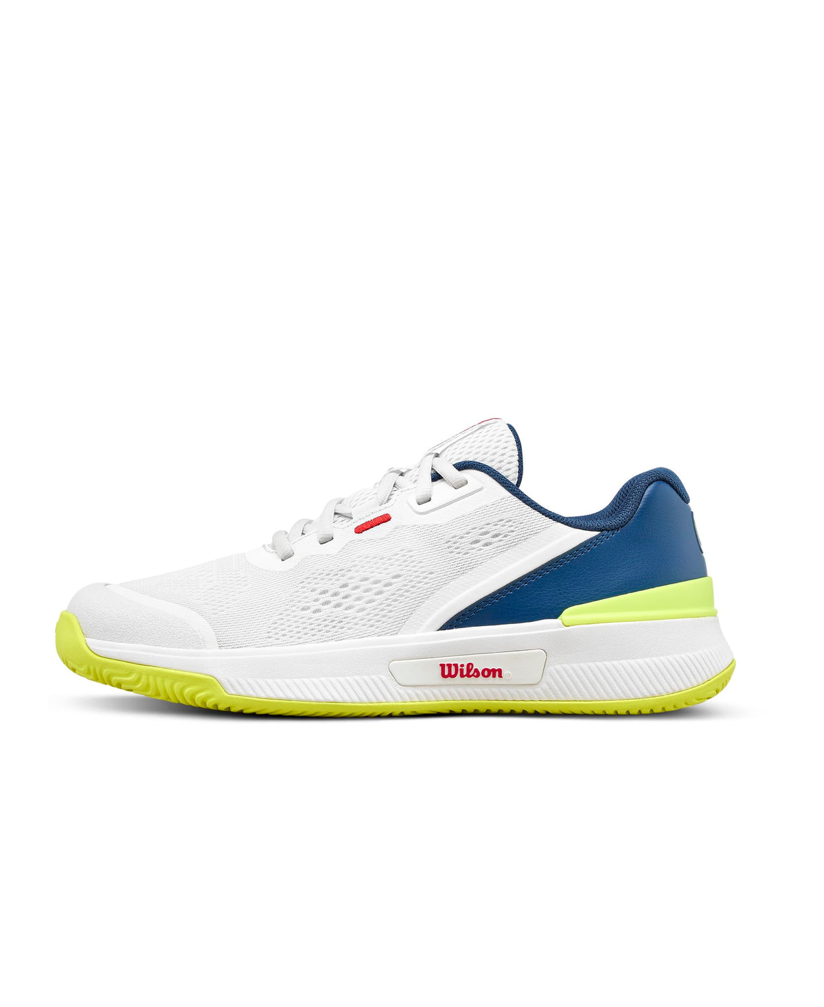 Wilson Intrigue Pro Junior Tennis Shoes, Snow White/Snow White/Ensign Blue - main view
